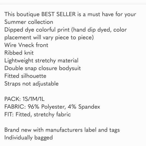 Tank Top bodysuit - Picture 6 of 6